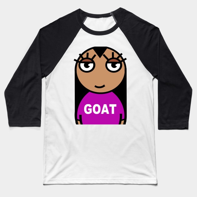 goat Baseball T-Shirt by Cheeky Greetings